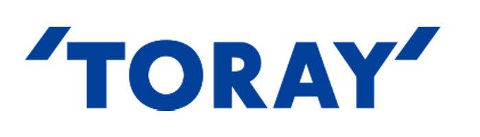 The image shows the word "TORAY" in bold, blue, uppercase letters enclosed in quotation marks.